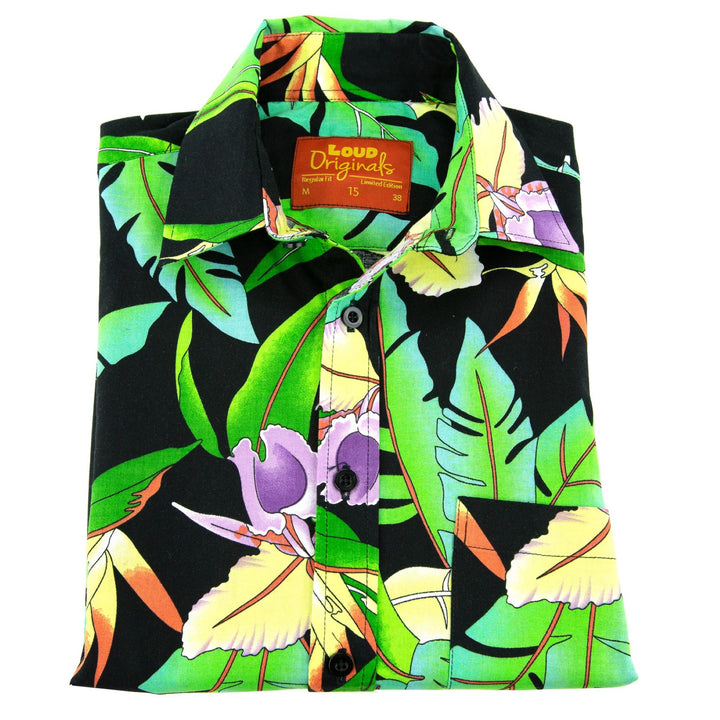 Regular Fit Long Sleeve Shirt - Jungle Palm