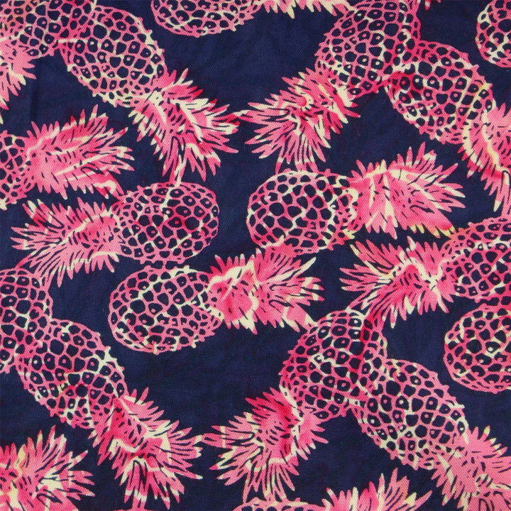Tailored Fit Short Sleeve Shirt - Pink Pineapples