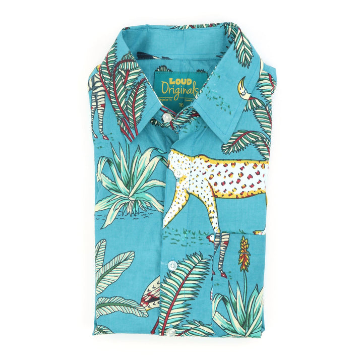 Regular Fit Short Sleeve Shirt - Savanna Jungle Jive