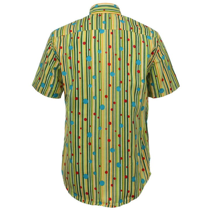 Tailored Fit Short Sleeve Shirt - Stripes & Spots