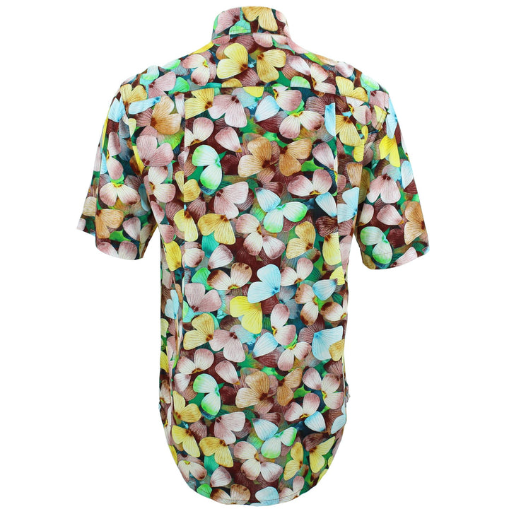 Regular Fit Short Sleeve Shirt - Butterflies