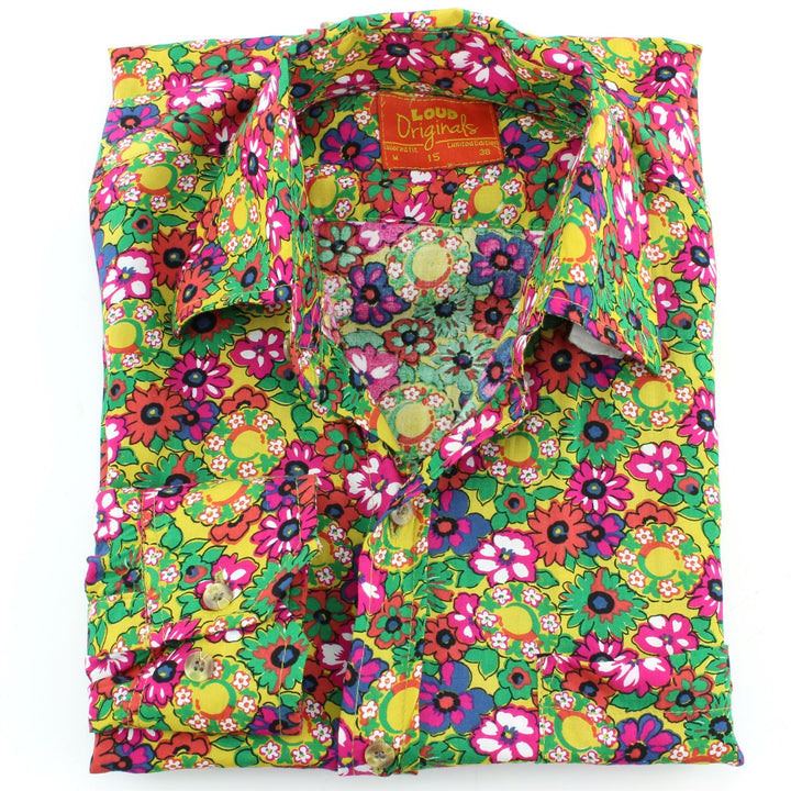 Tailored Fit Long Sleeve Shirt - Multi-coloured Floral