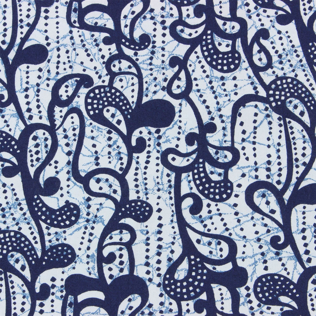 Regular Fit Short Sleeve Shirt - Indigo Floral Print