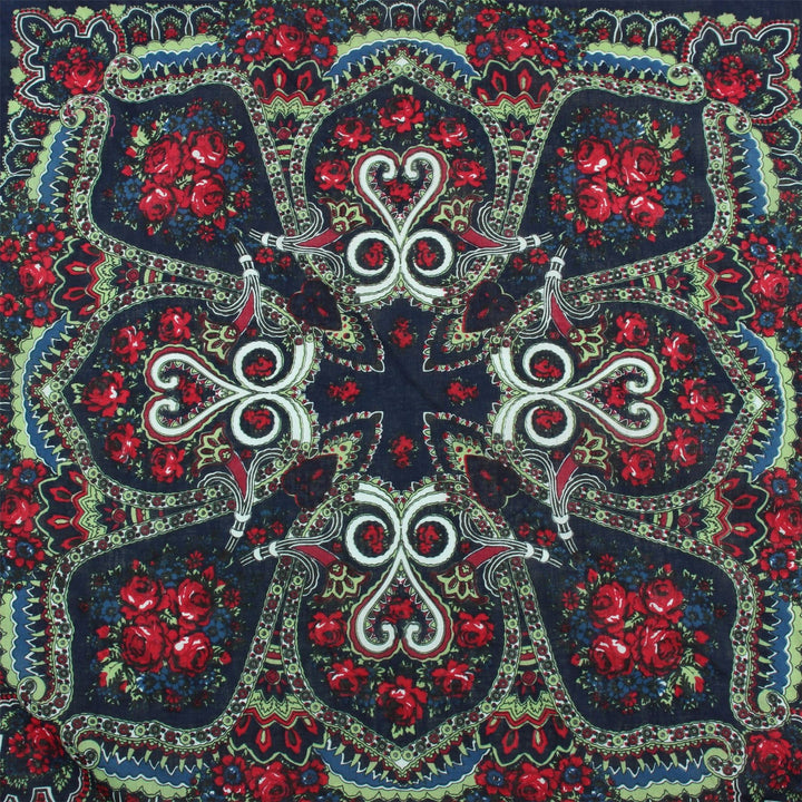 Bandana Face Cover Mask - Paisley Navy