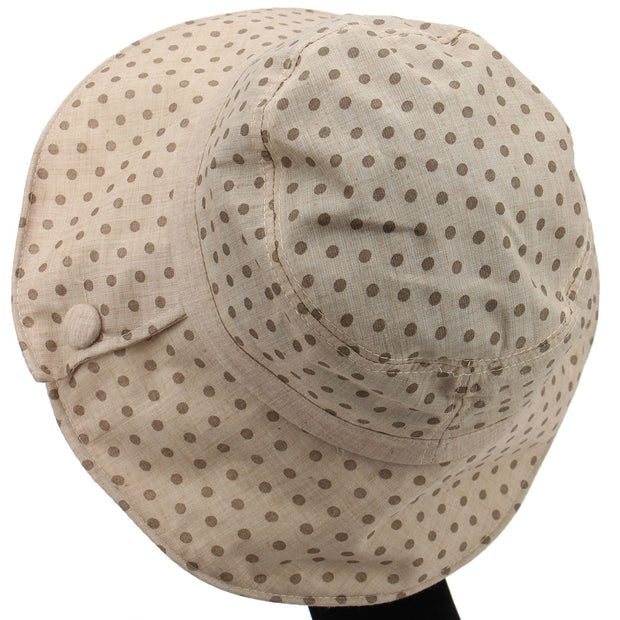 Spotty sun hat with shapeable brim