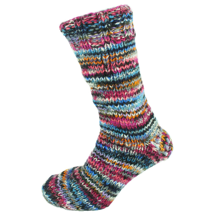 Hand Knitted Wool Slipper Socks Lined - SD Electric