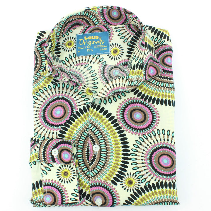Slim Fit Long Sleeve Shirt - Spirals