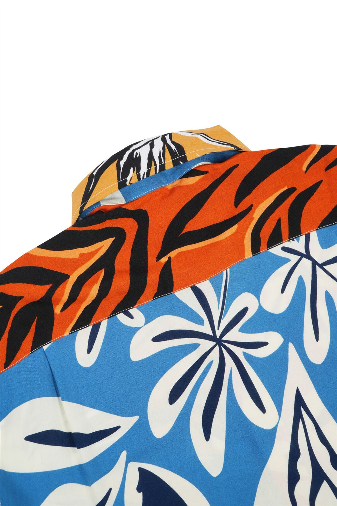 Regular Fit Short Sleeve Shirt - Random Mixed Panel Tropical