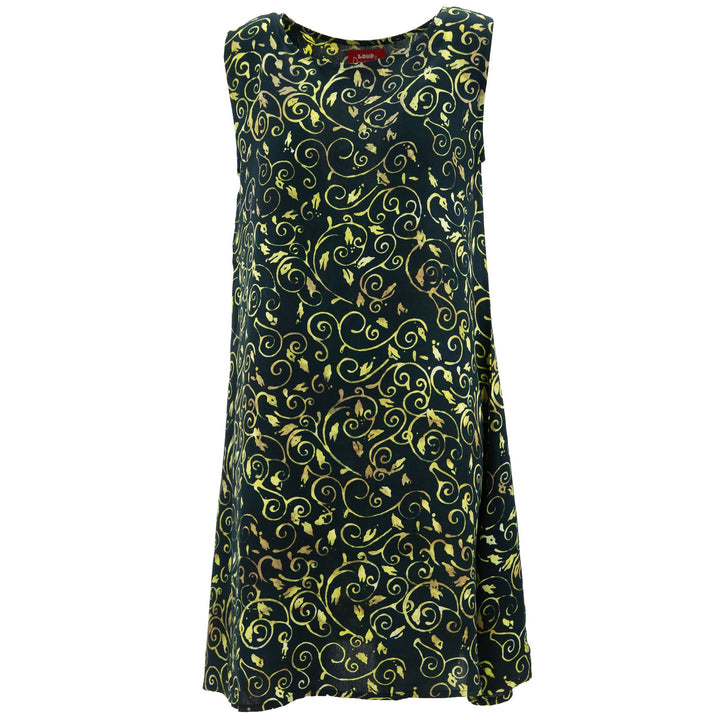 The Swirl Shift Dress - Sahara Vines