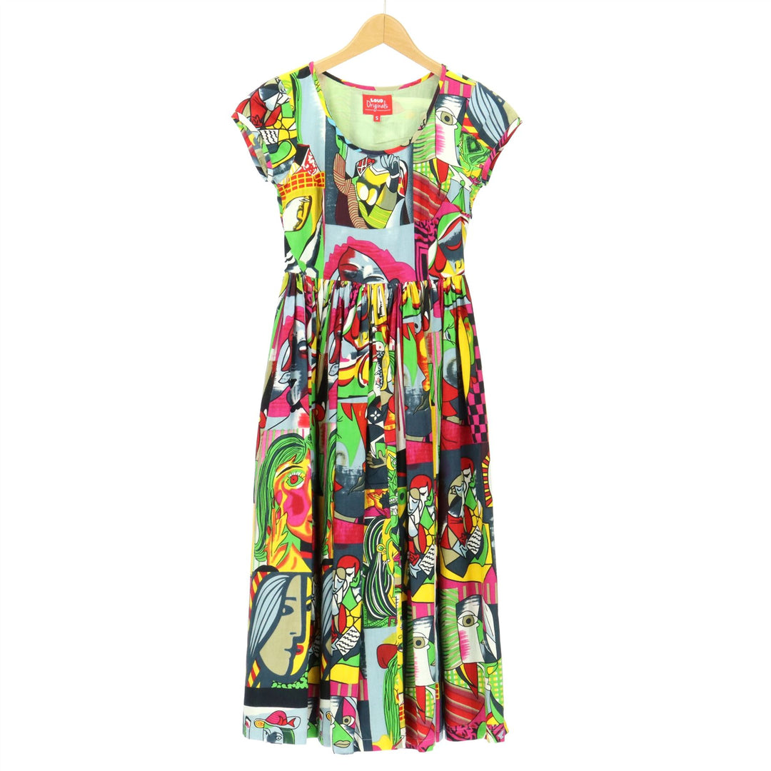 Tea Dress - Cubism Grey