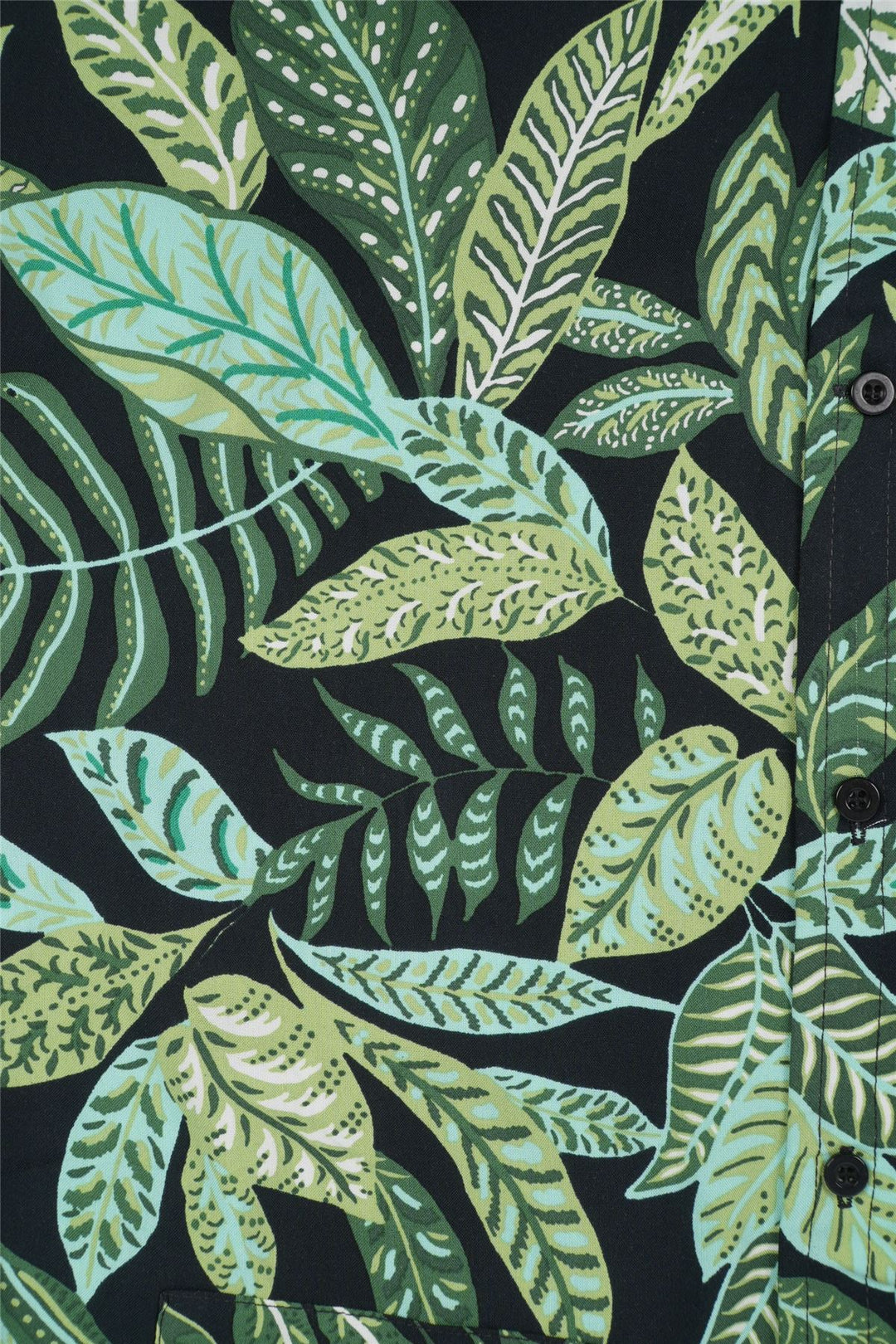 Regular Fit Short Sleeve Shirt - Tropical Woodland