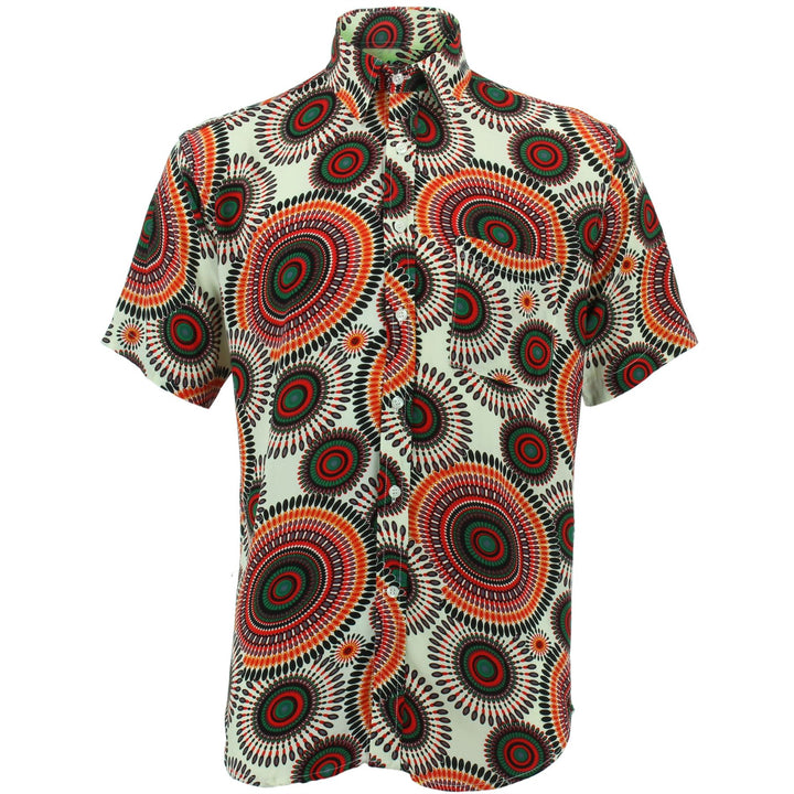 Regular Fit Short Sleeve Shirt - Spirals