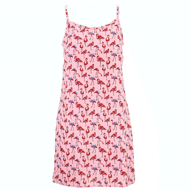 Strappy Dress - Pink Flamingos