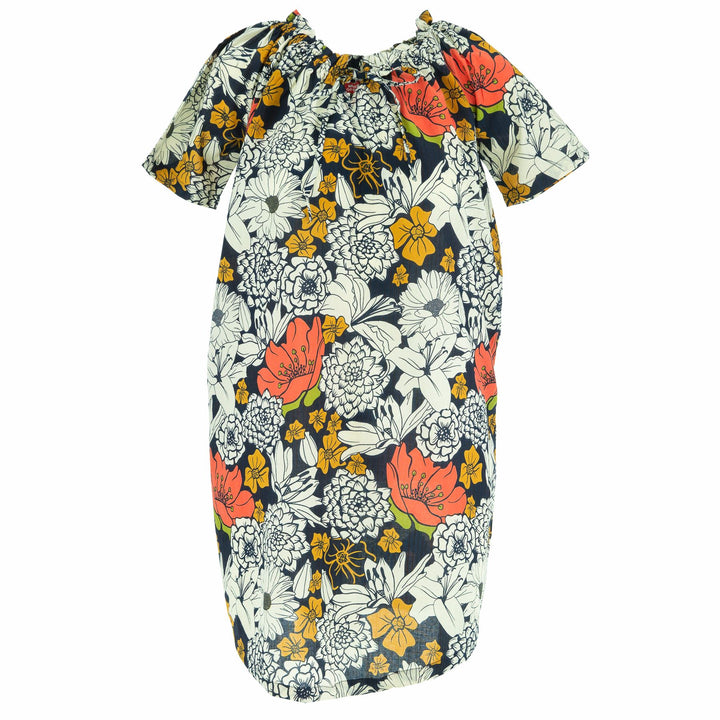 Tie Front Summer Dress - Super Floral