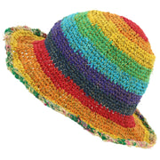 Hemp & Cotton Sun Hat - Rainbow