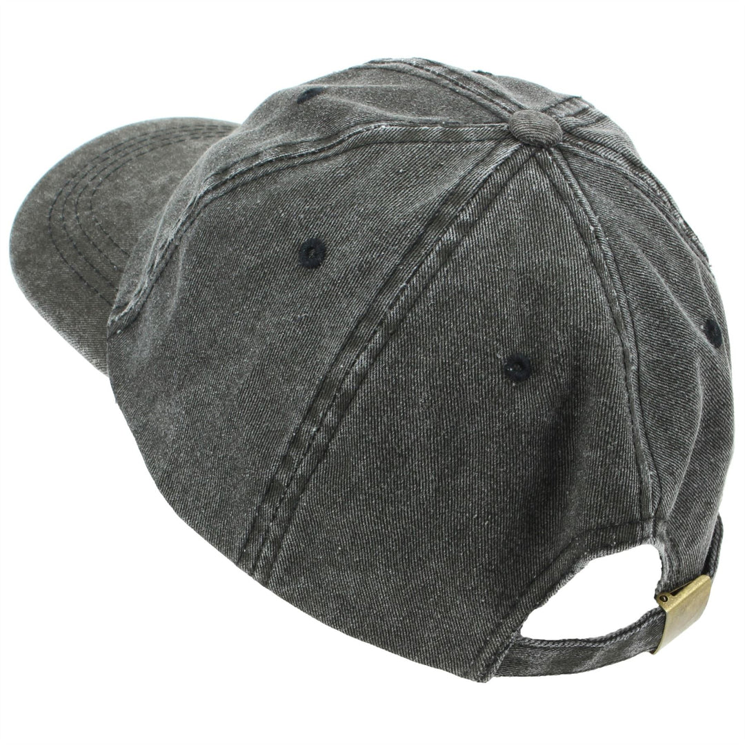 Pre-washed Baseball Cap - Black