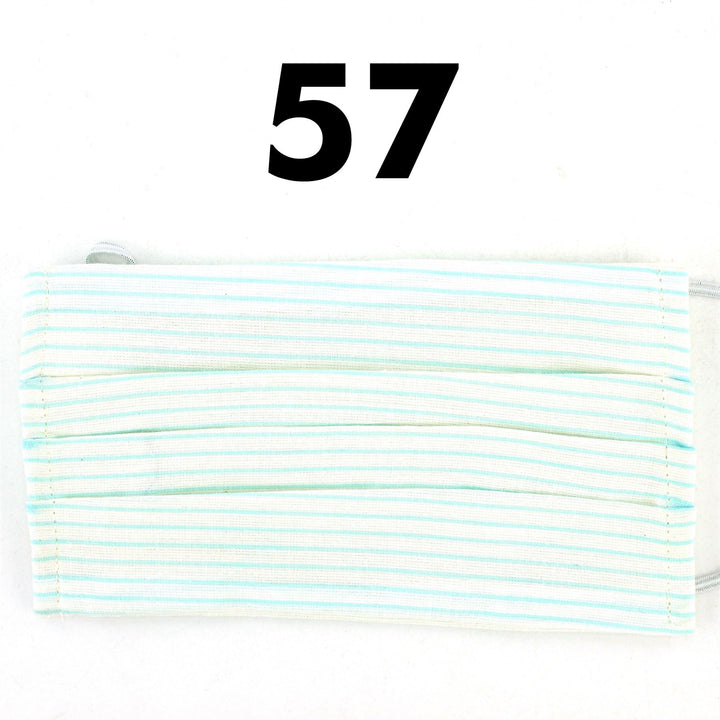 100% Cotton Handmade Pleated Face-Mask