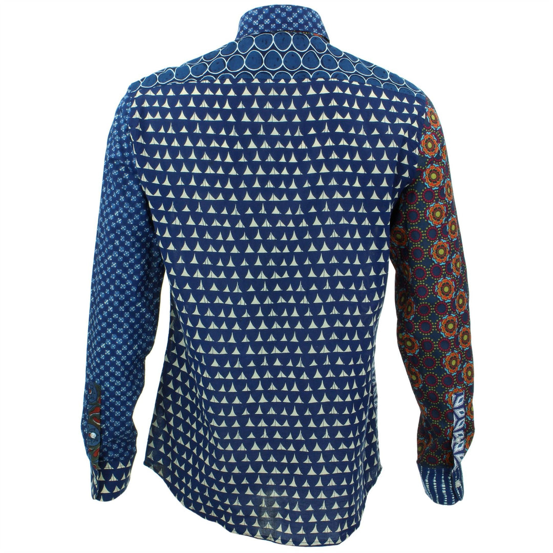 Tailored Fit Long Sleeve Shirt - Random Mixed Panel