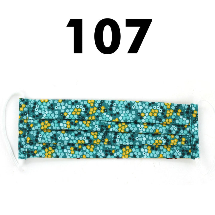 100% Cotton Handmade Pleated Face-Mask