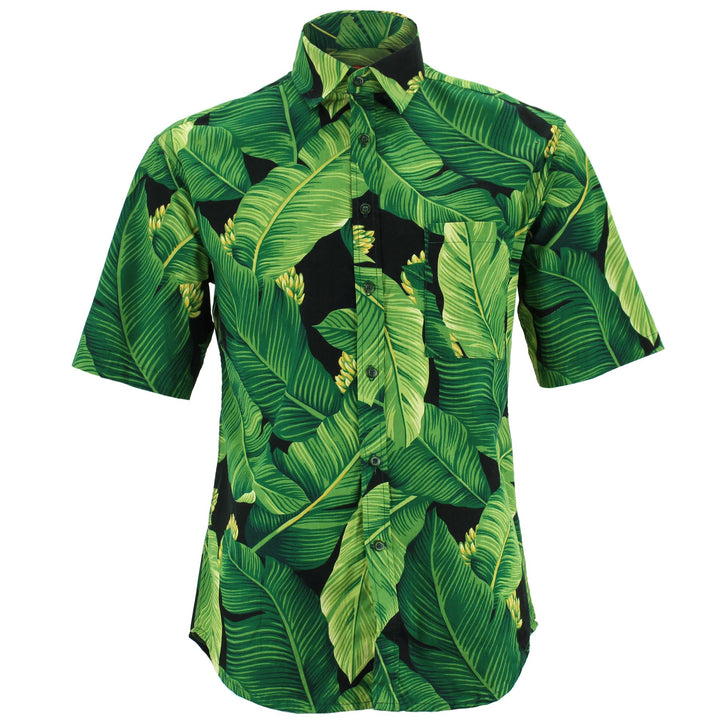 Regular Fit Short Sleeve Shirt - Palm Frond