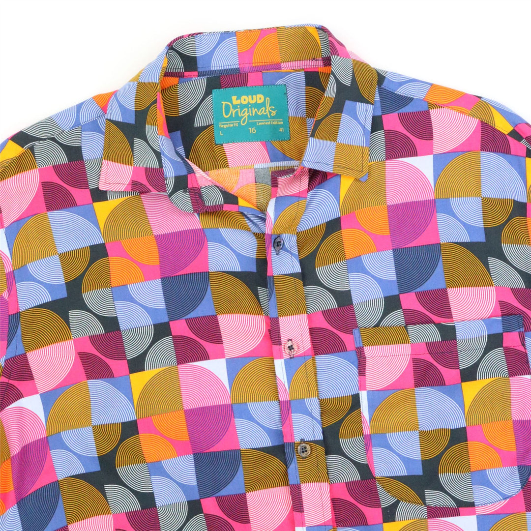 Regular Fit Short Sleeve Shirt - Disco Geo