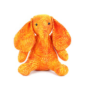 Batik Cotton Friendship Elephant - Orange Leaf
