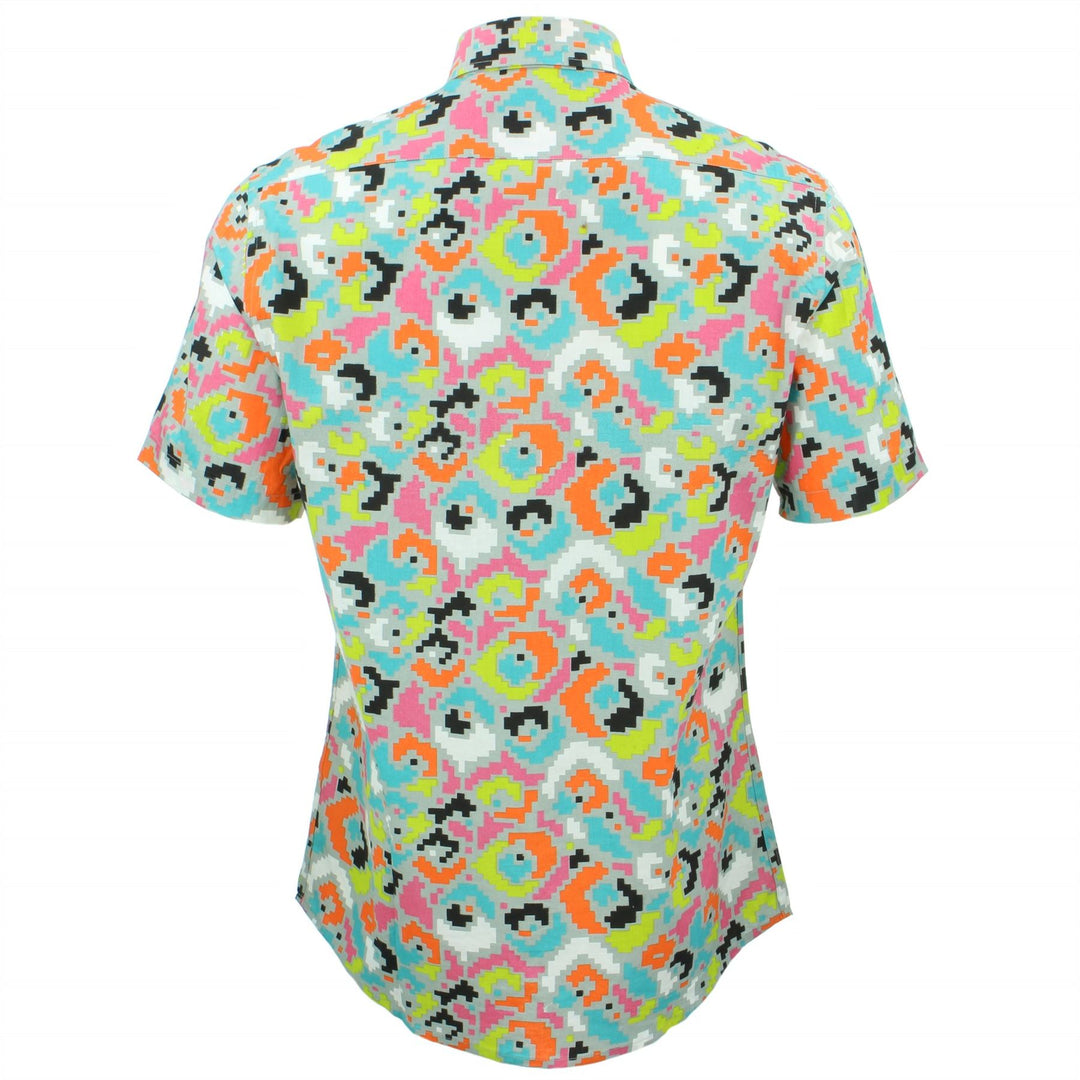 Tailored Fit Short Sleeve Shirt - Pixel
