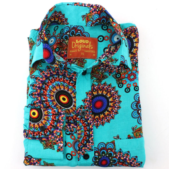 Regular Fit Long Sleeve Shirt - Fractal Suzani