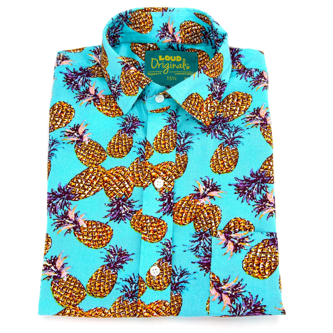 Regular Fit Long Sleeve Shirt - Pineapples