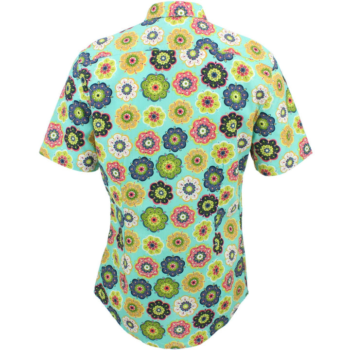 Slim Fit Short Sleeve Shirt - Geometric Floral