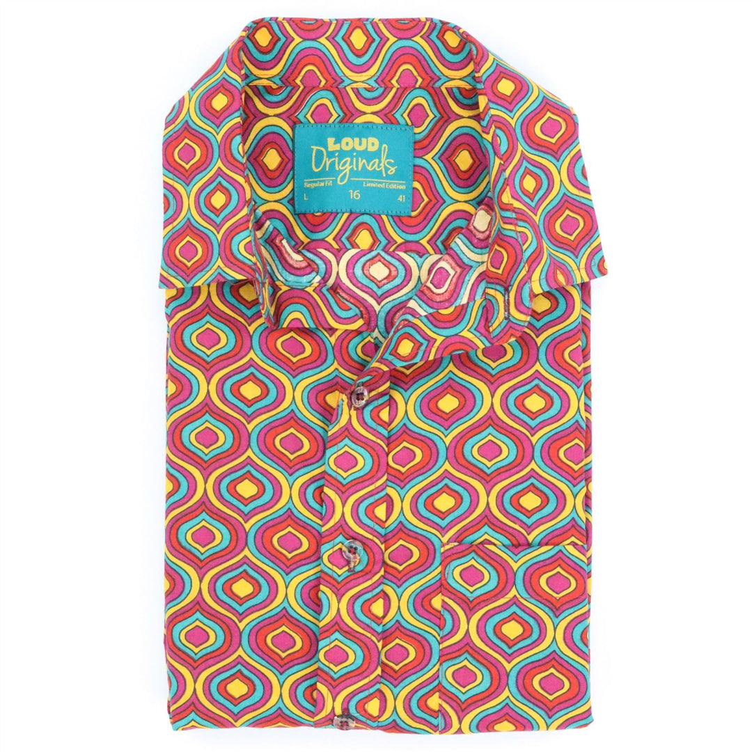 Regular Fit Short Sleeve Shirt - Hypnotic Loop