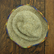 Hemp & Cotton Sun Hat - Rainbow Edge