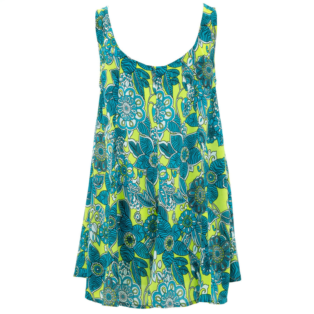 Floaty Dolly Dress - Vivid Retro Flower