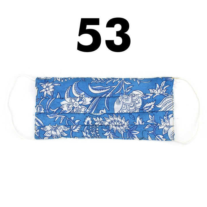Handmade 100% Cotton Pleated Face-Mask