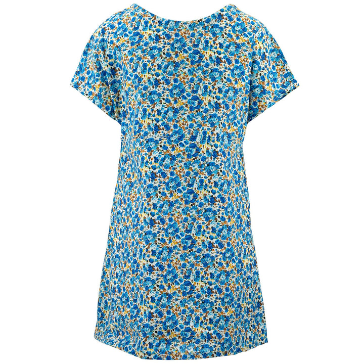 Lolo Short Shift Dress - Delicate Blue Flower