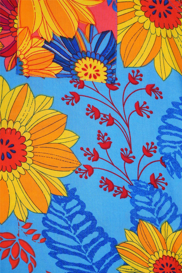 Regular Fit Short Sleeve Shirt - Blue Sky Meadow