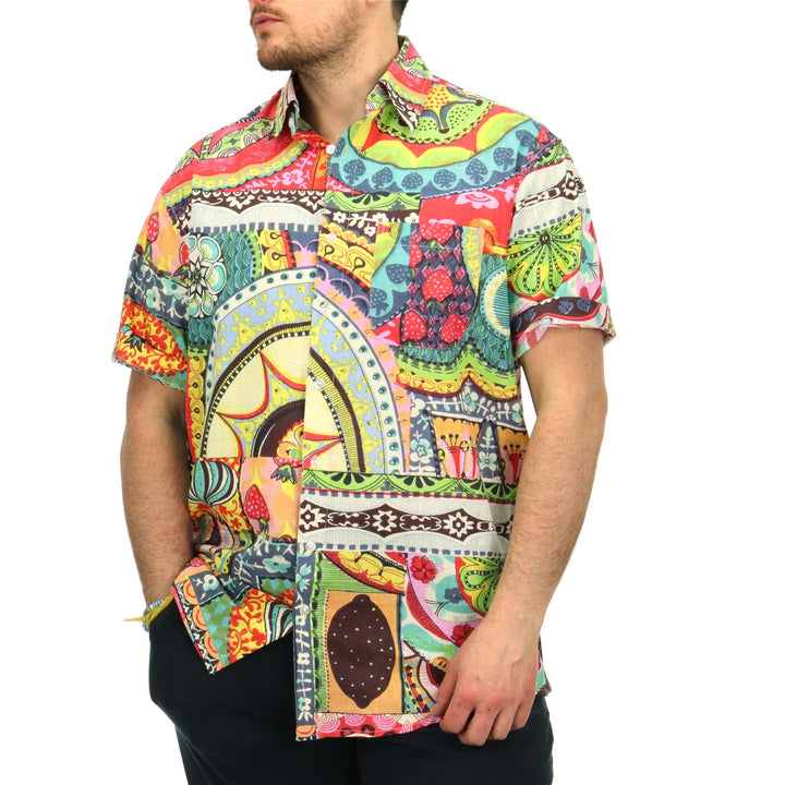 Regular Fit Short Sleeve Shirt - Carnival Mosaic