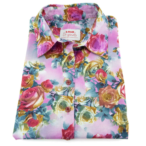 Classic Women's Shirt - Pink Rose Garden