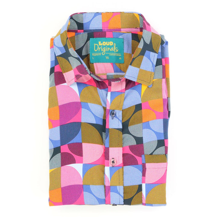 Regular Fit Short Sleeve Shirt - Disco Geo