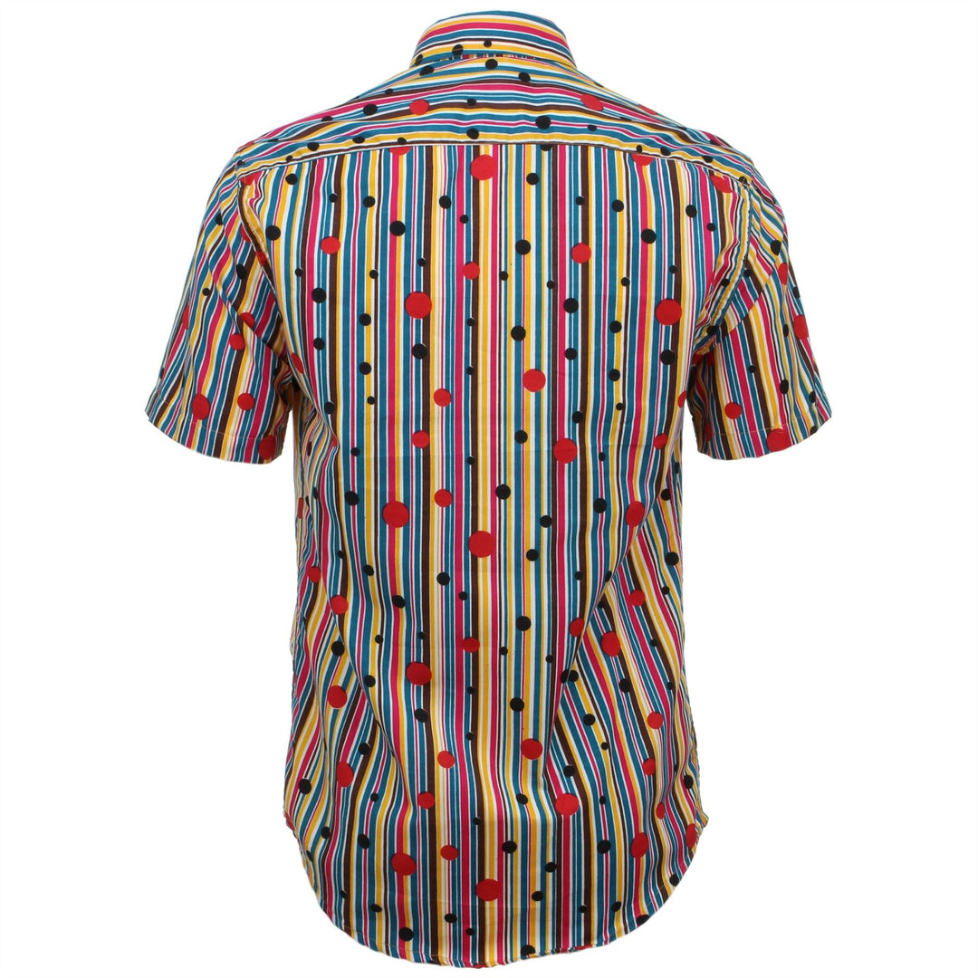 Tailored Fit Short Sleeve Shirt - Stripes & Spots