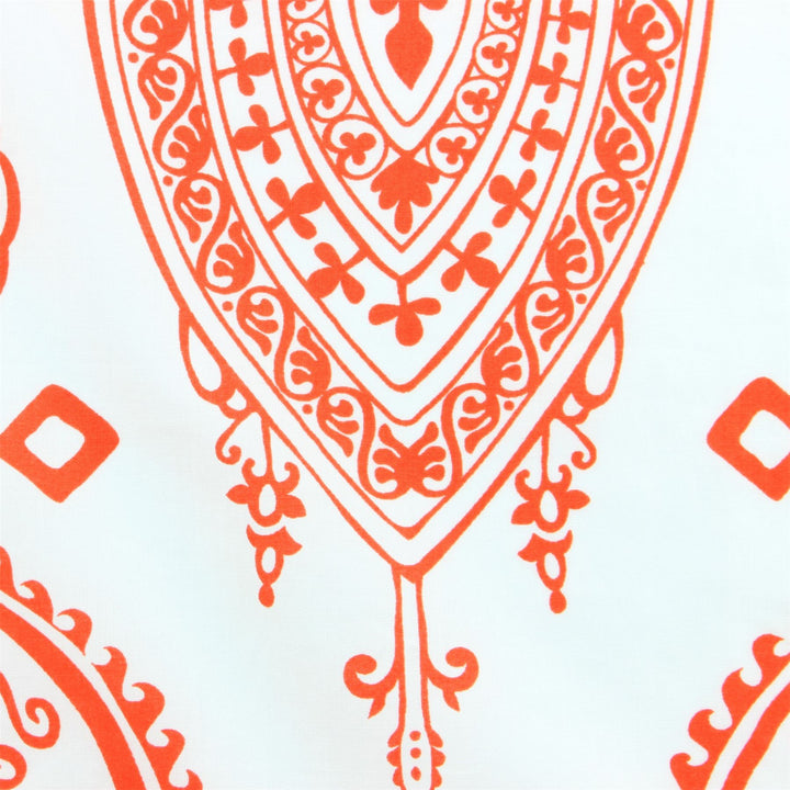 Tailored Fit Short Sleeve Shirt - Mandala Style Indian Print