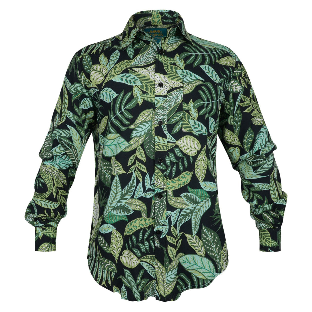 Regular Fit Long Sleeve Shirt - Tropical Woodland