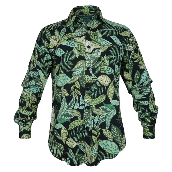 Regular Fit Long Sleeve Shirt - Tropical Woodland