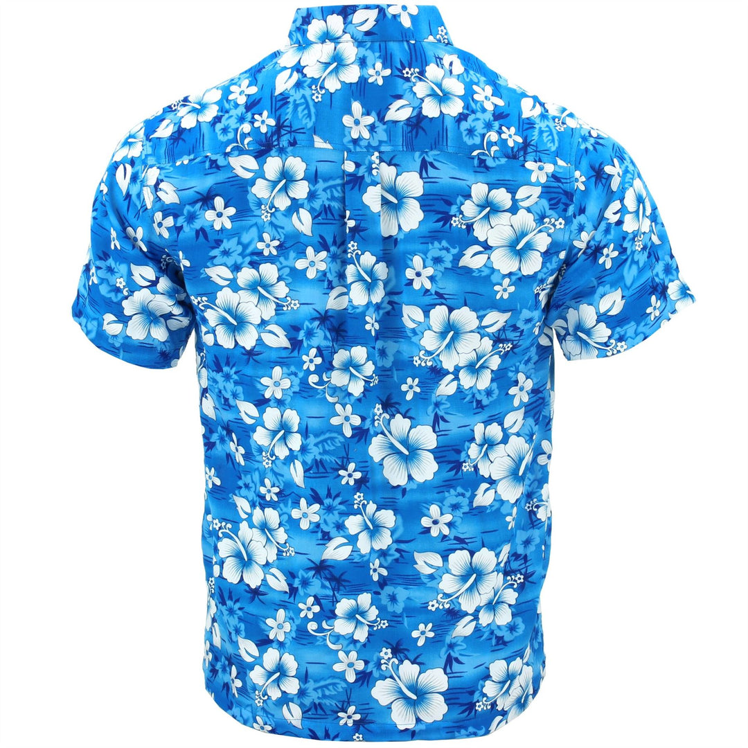 Short Sleeve Hawaiian Shirt - Blue