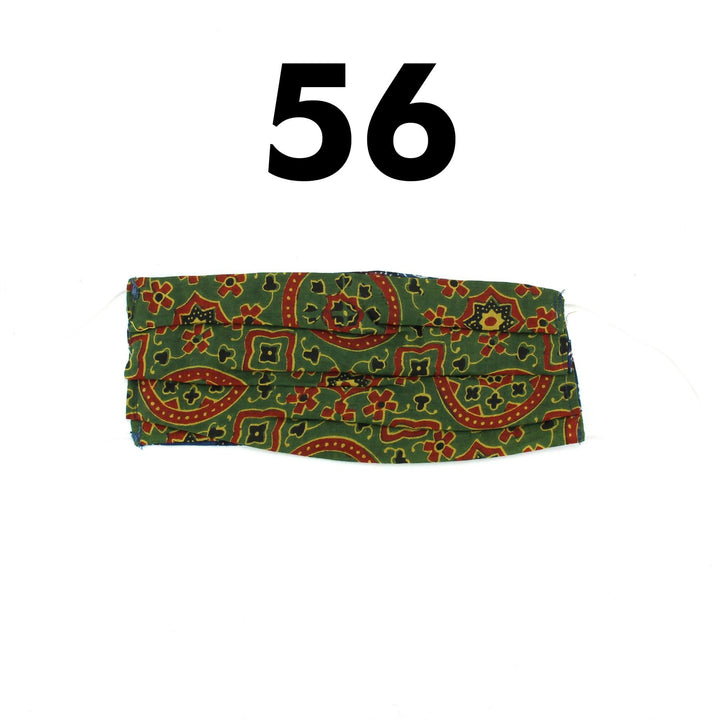 100% Cotton Handmade Pleated Face-Mask