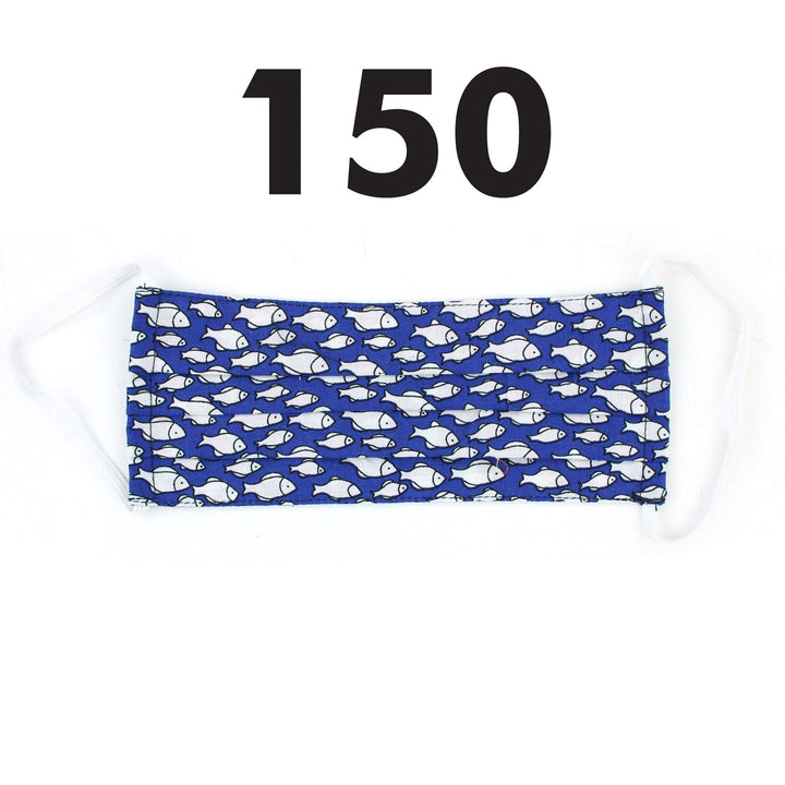 100% Cotton Handmade Pleated Face-Mask