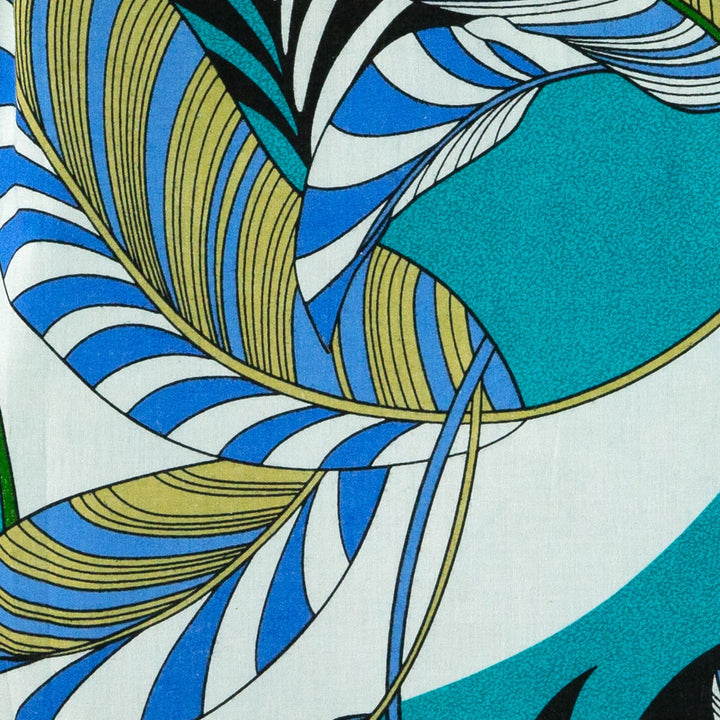 Regular Fit Long Sleeve Shirt - Exotic Vine - Turquoise
