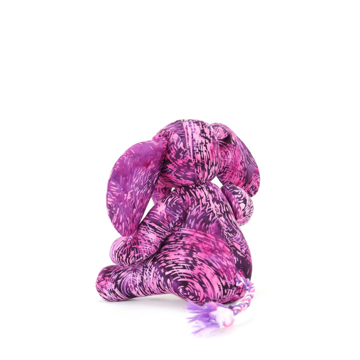 Batik Cotton Friendship Elephant - Purple Swirl