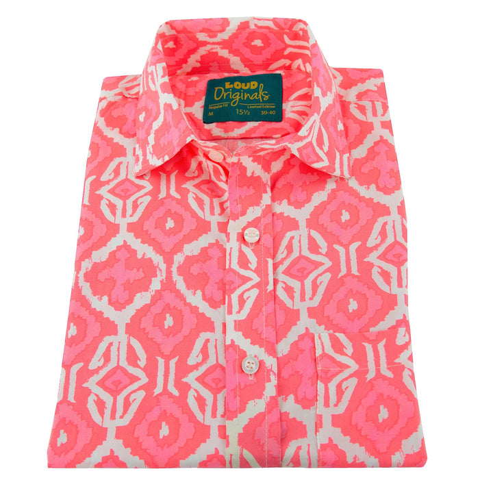 Regular Fit Short Sleeve Shirt - Ikat