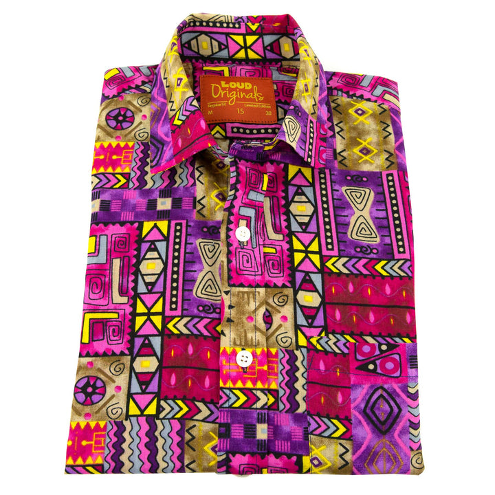 Regular Fit Short Sleeve Shirt - Aztec